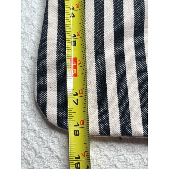 Stocking Ticking Striped Dark Grey Lined Hofburg interiors Holiday Gift Crafts - Picture 4 of 7